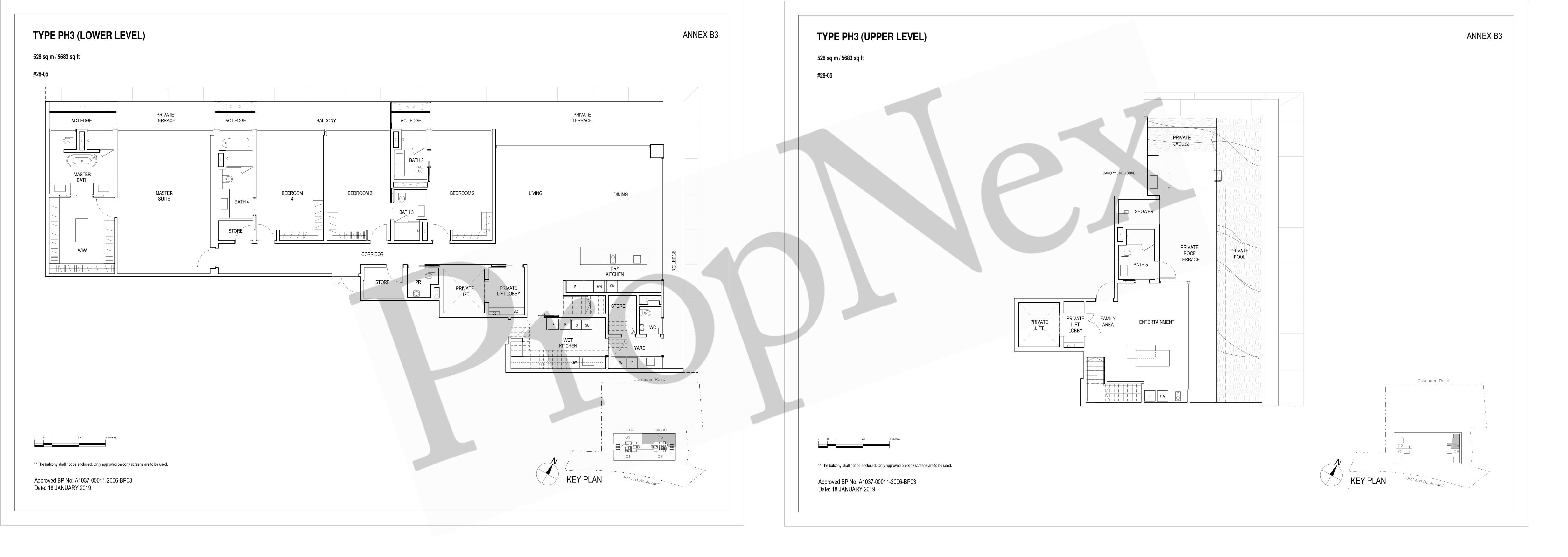 Penthouse PH3 floor plan