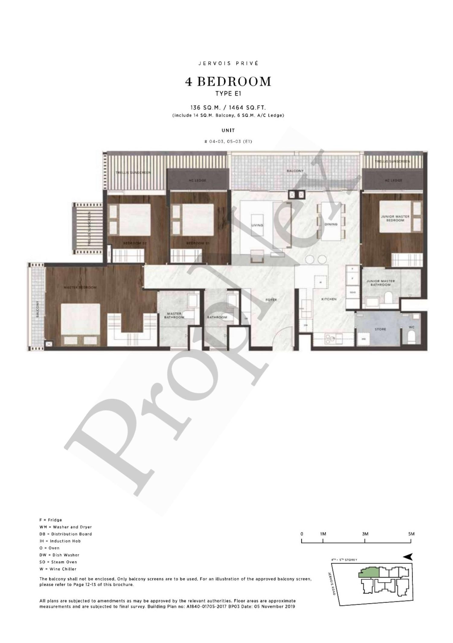 Jervois Privé – 4BR E1