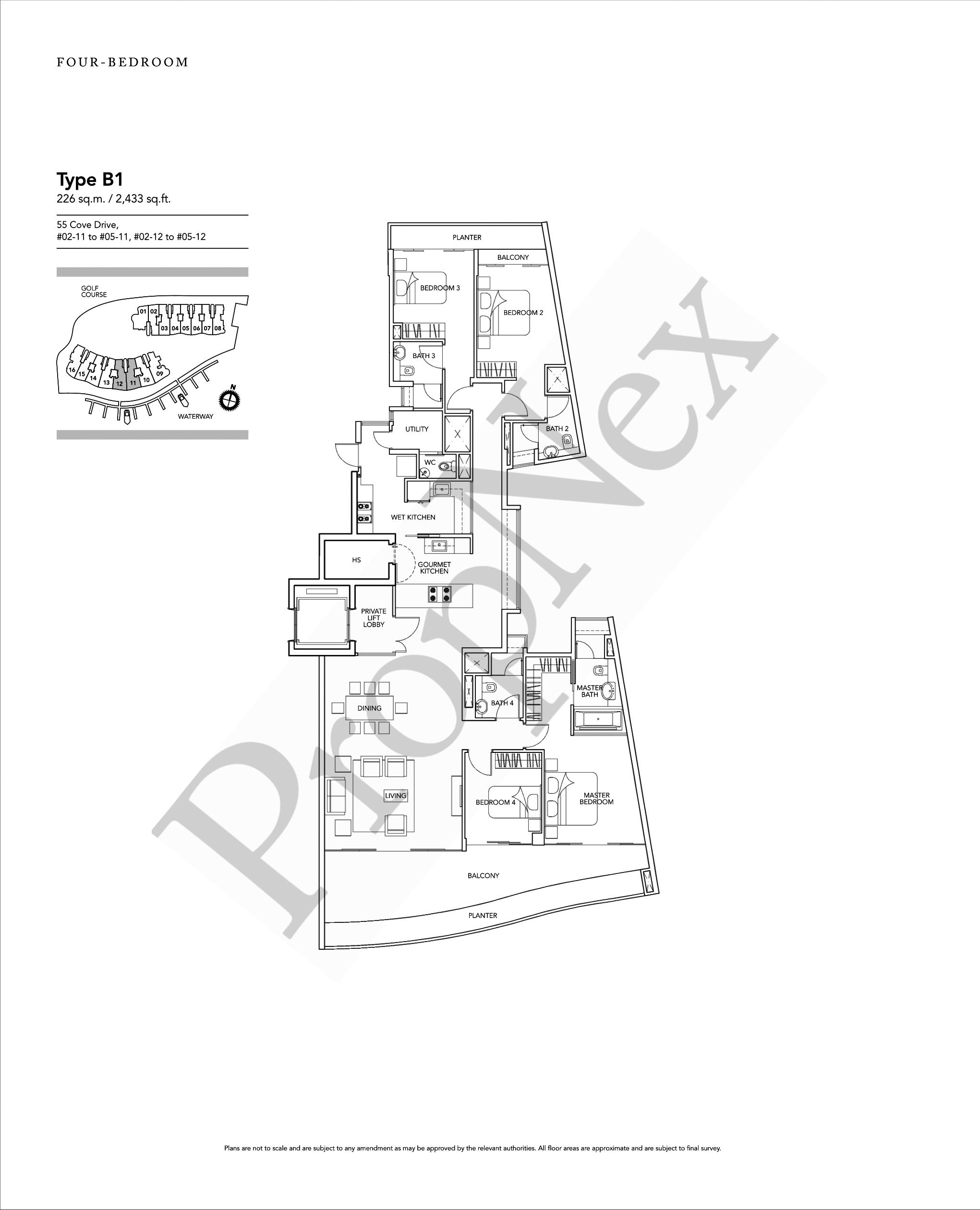 Turquoise – 4 Bedroom B1