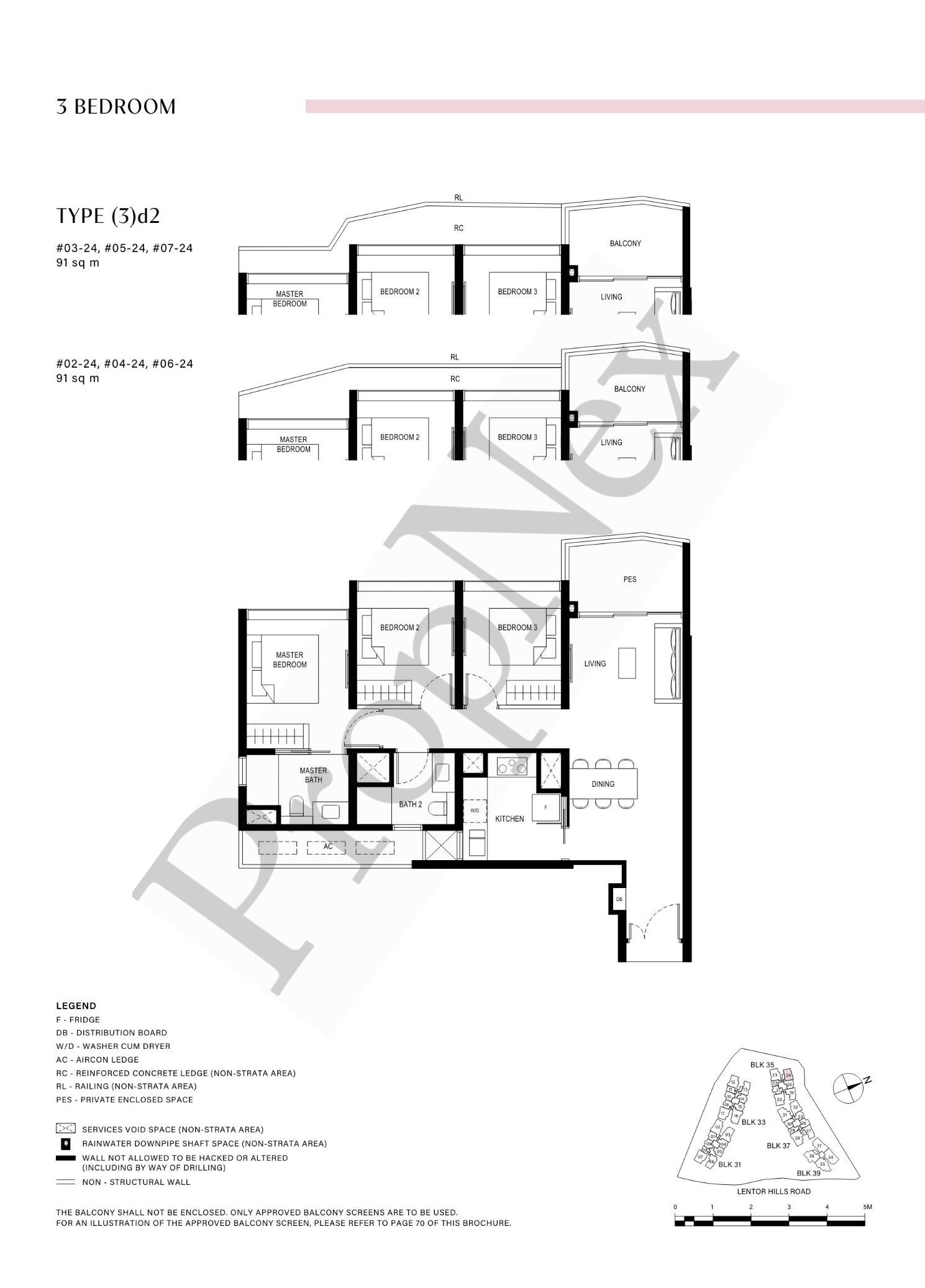 3 Bedroom (3)d2 floor plan