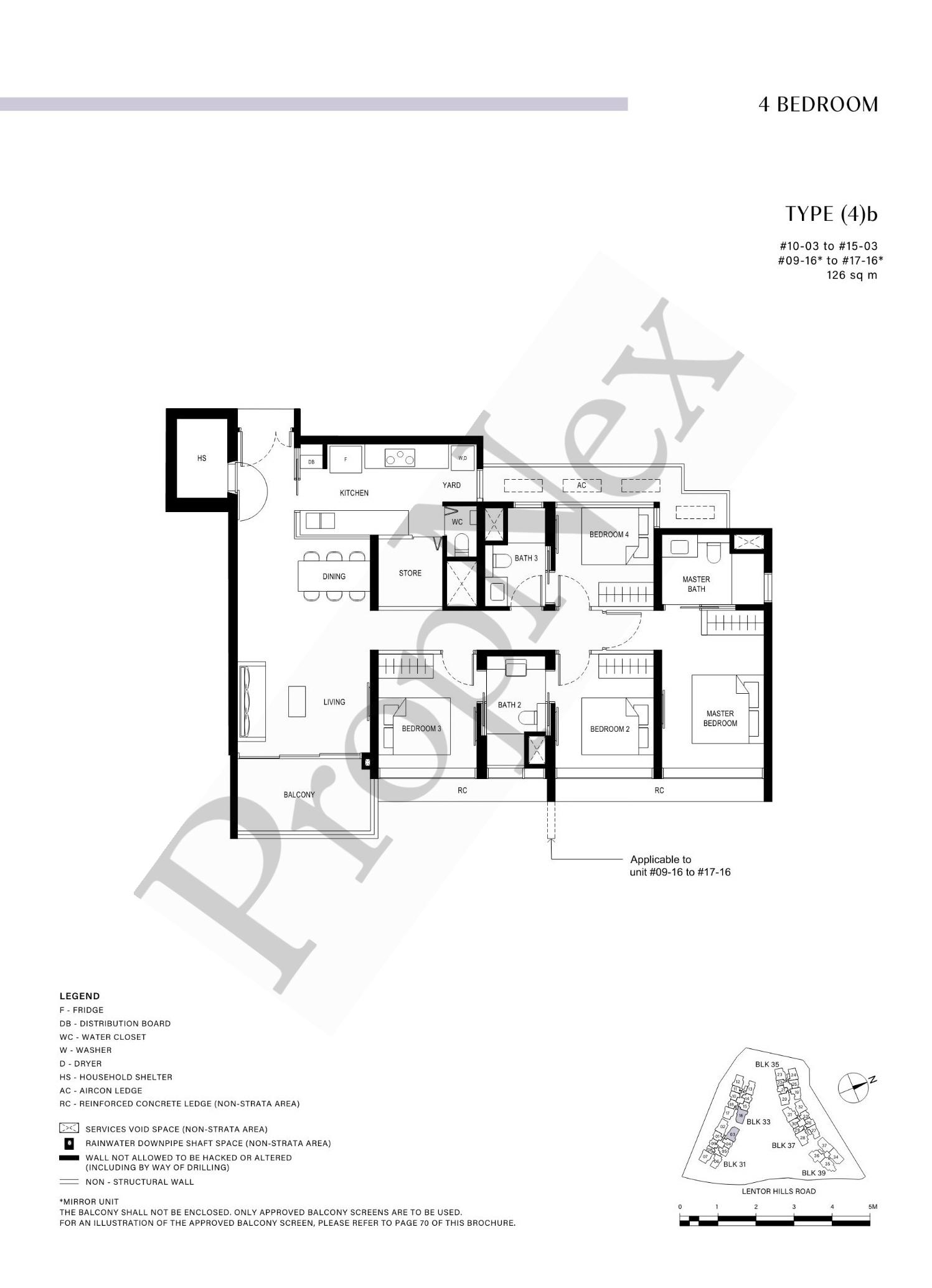 4 Bedroom (4)b floor plan