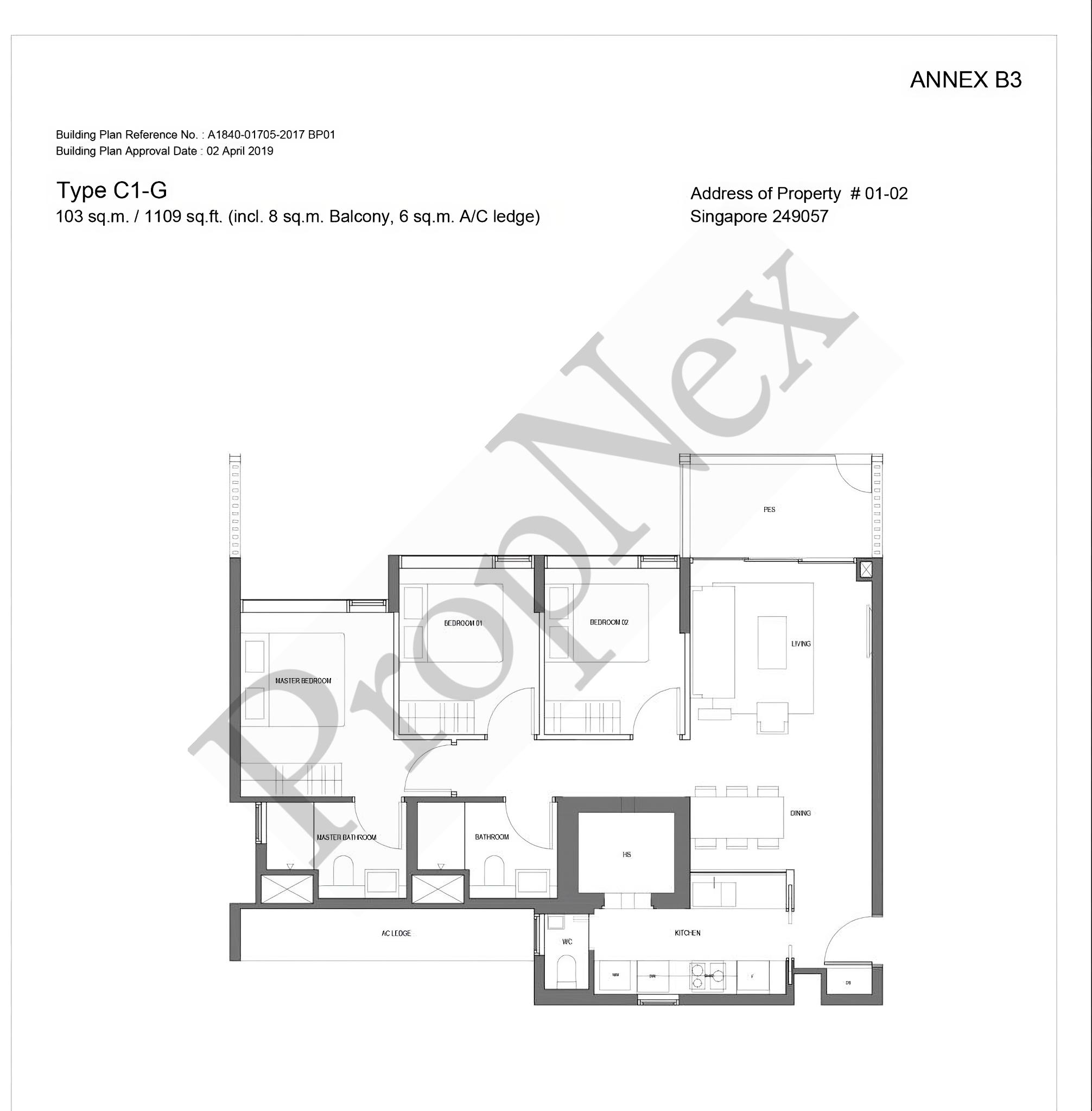 Jervois Privé – 3BR C1-G