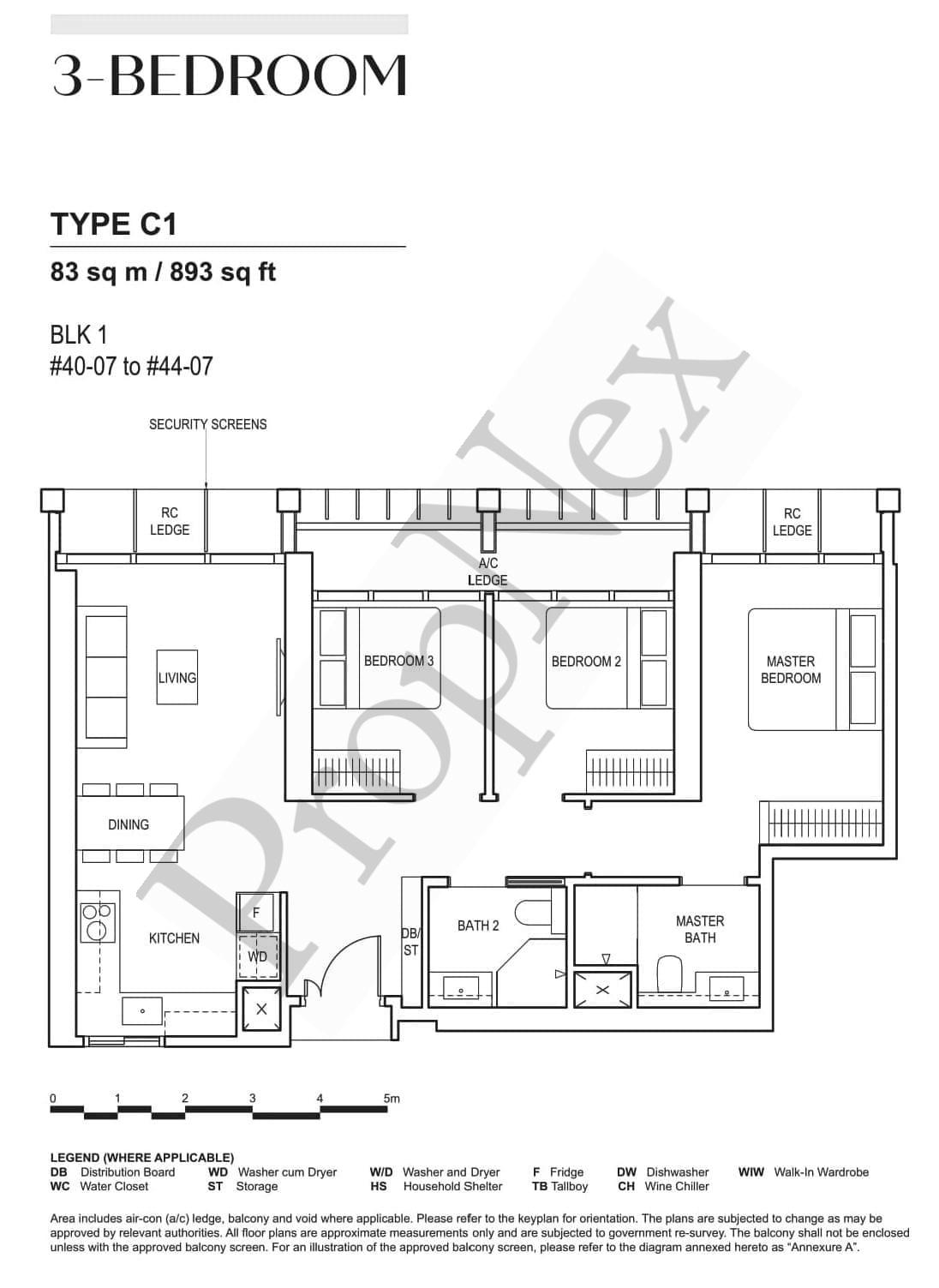 CanningHill Piers – 3-BEDROOM C1