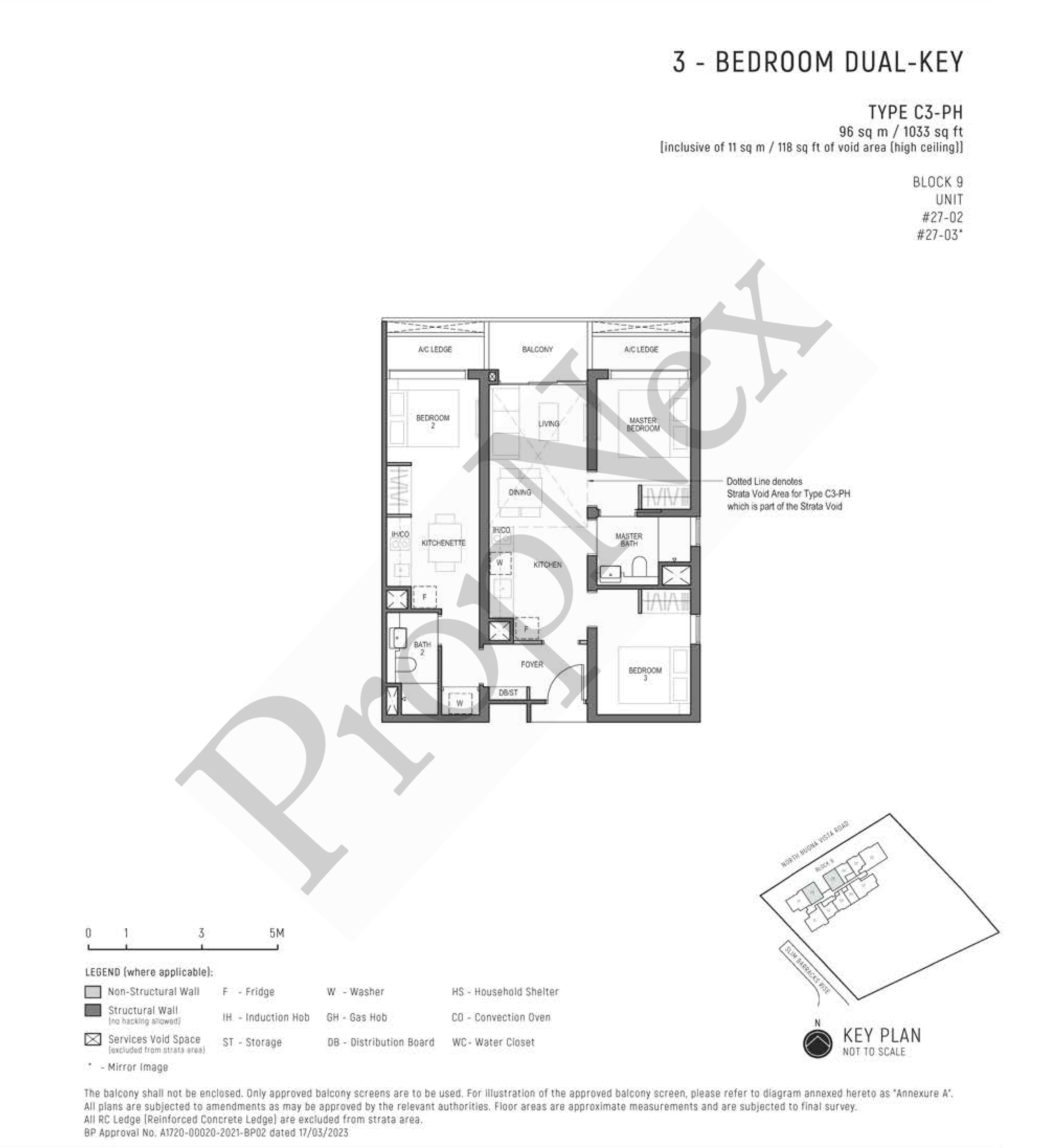 Blossoms By The Park – 3 Bedroom Dual Key C3-PH