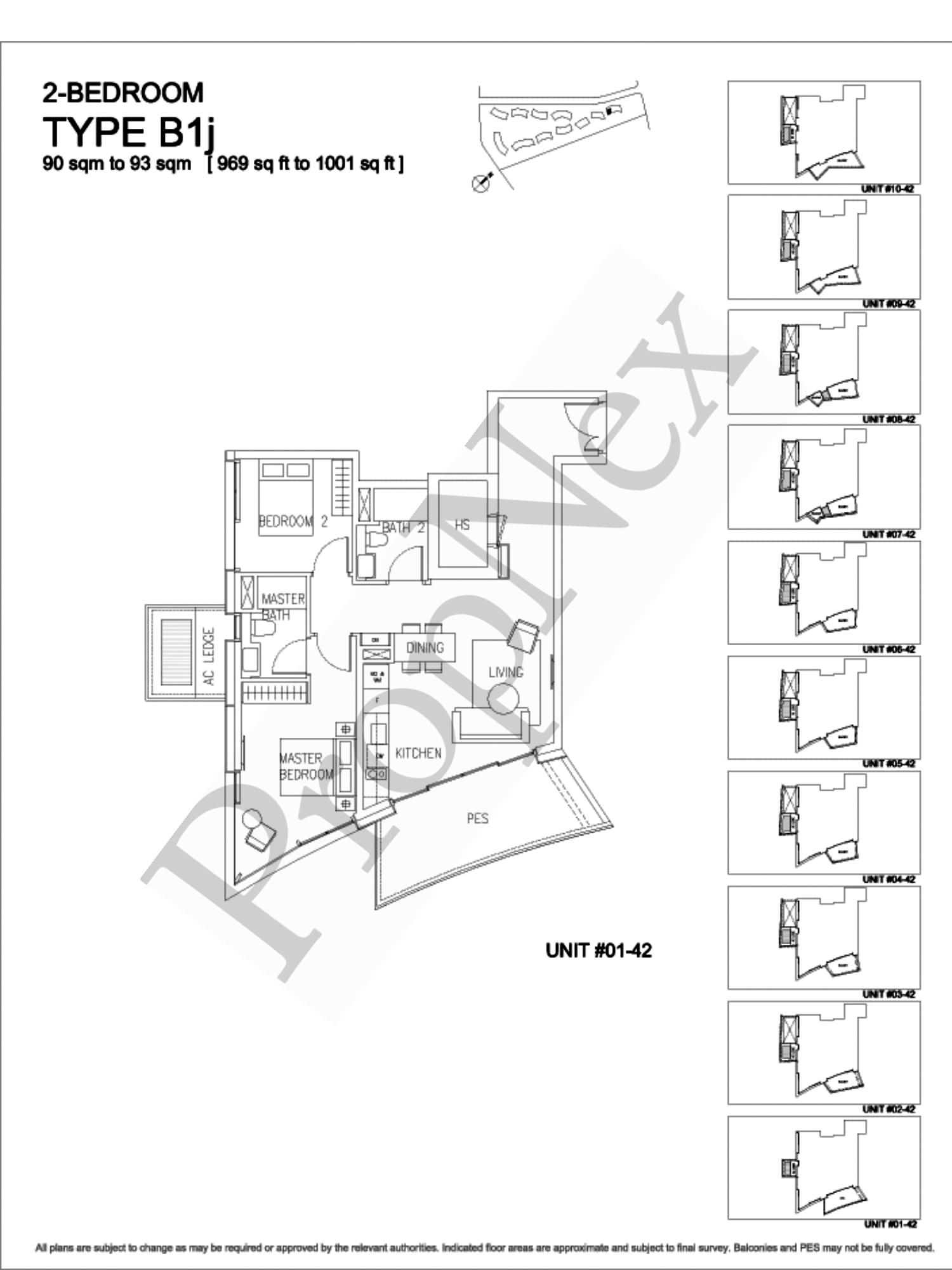 Corals at Keppel Bay – 2-BEDROOM B1j - 1001sqft