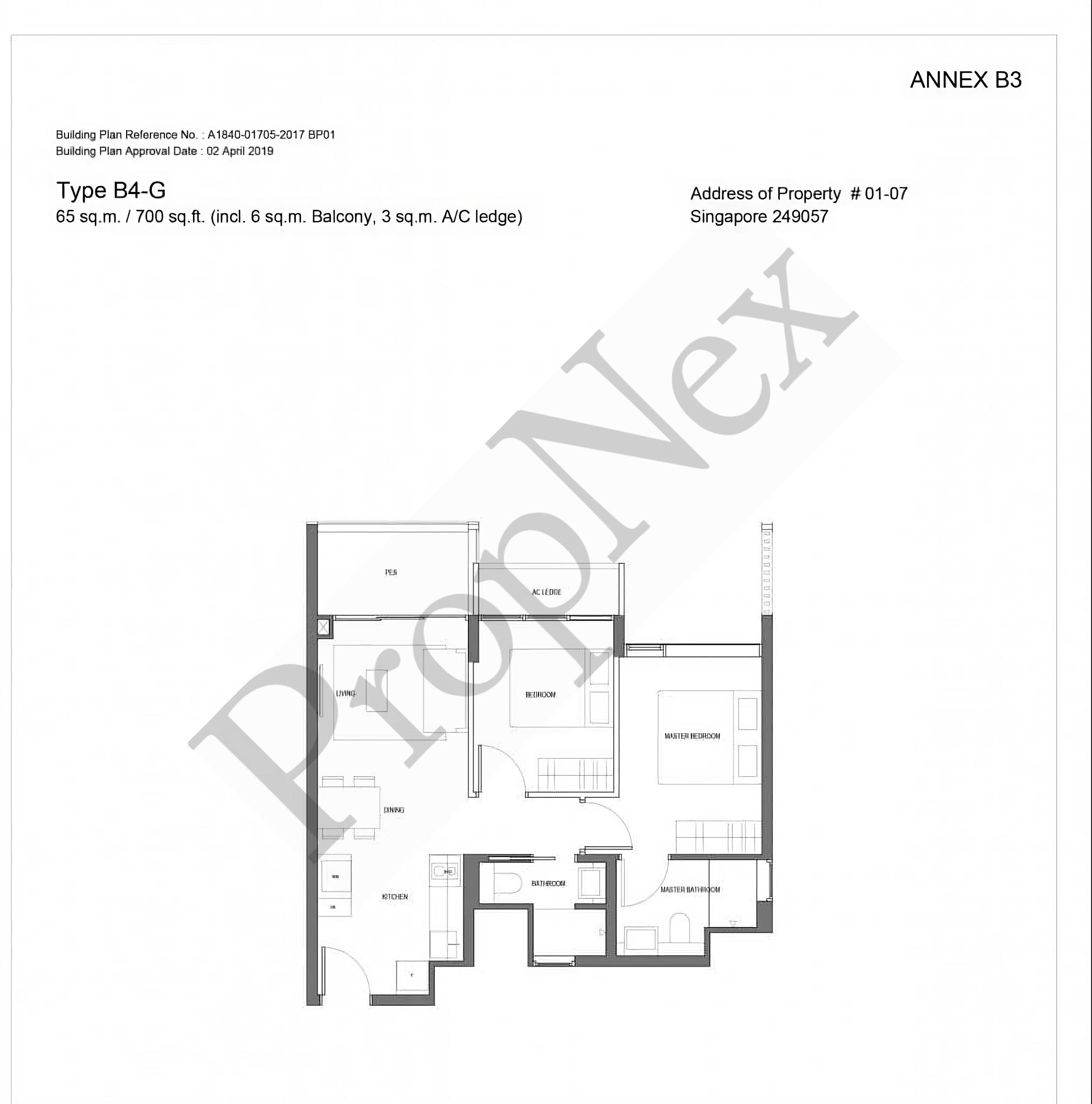 Jervois Privé – 2BR B4-G