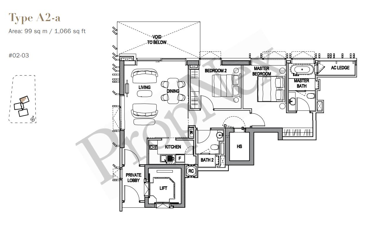 2-BEDROOM A2-a floor plan