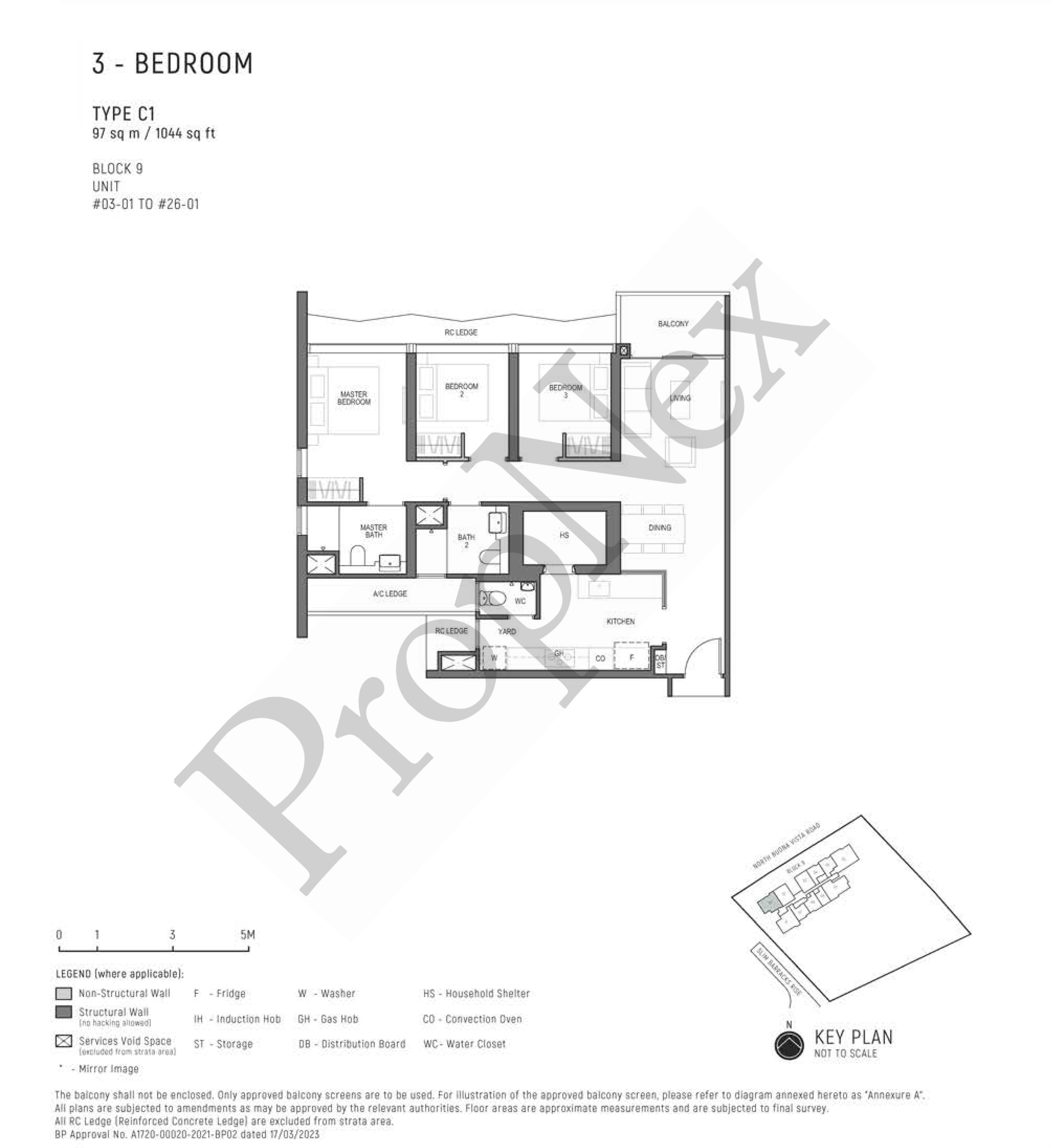 Blossoms By The Park – 3 Bedroom C1