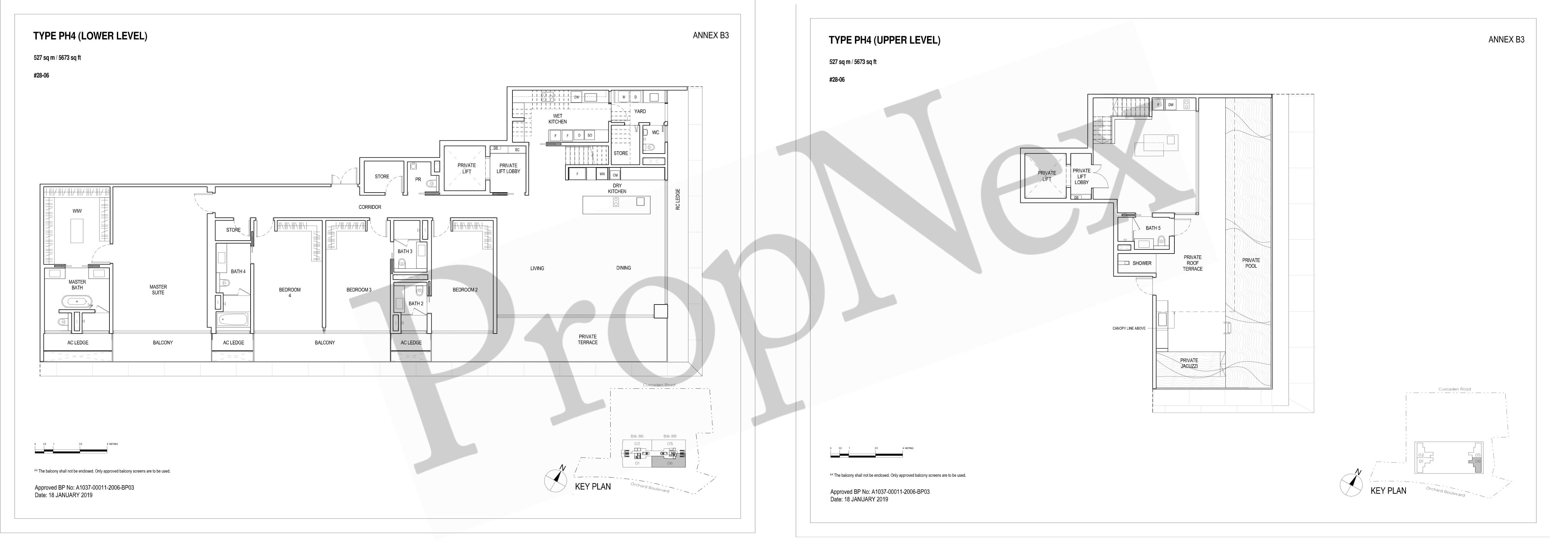 Penthouse PH4 floor plan