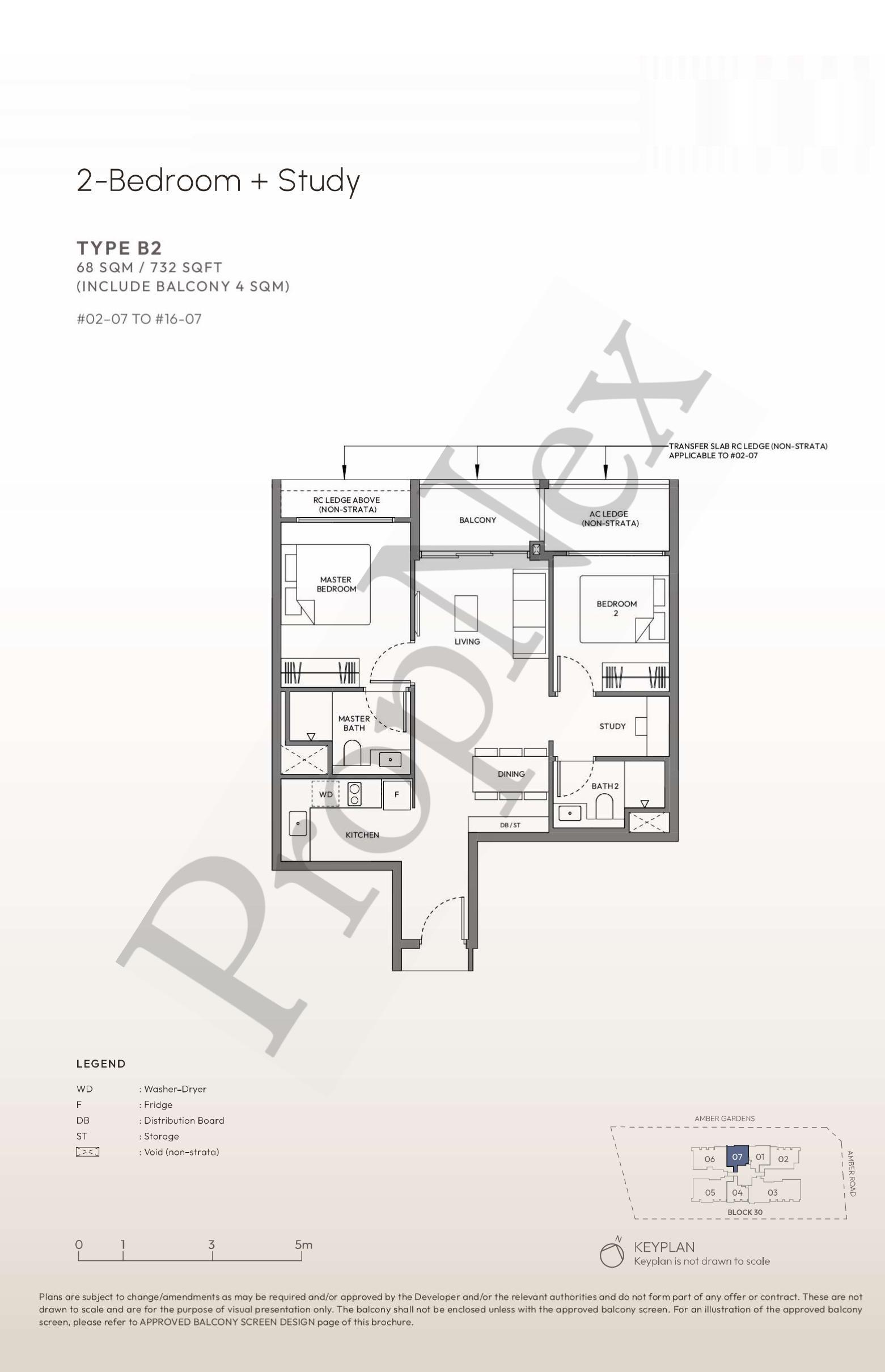 Amber House – 2-BEDROOM + With Study B2