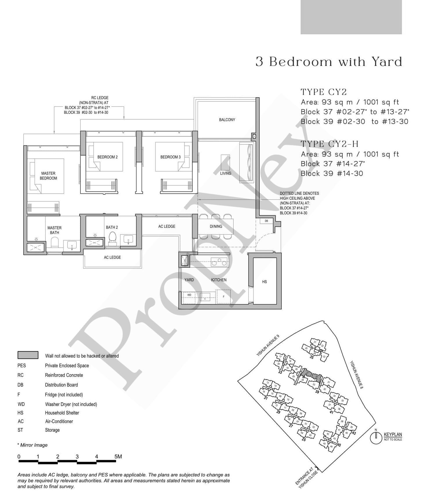 North Gaia – 3 BEDROOM + YARD CY2-H