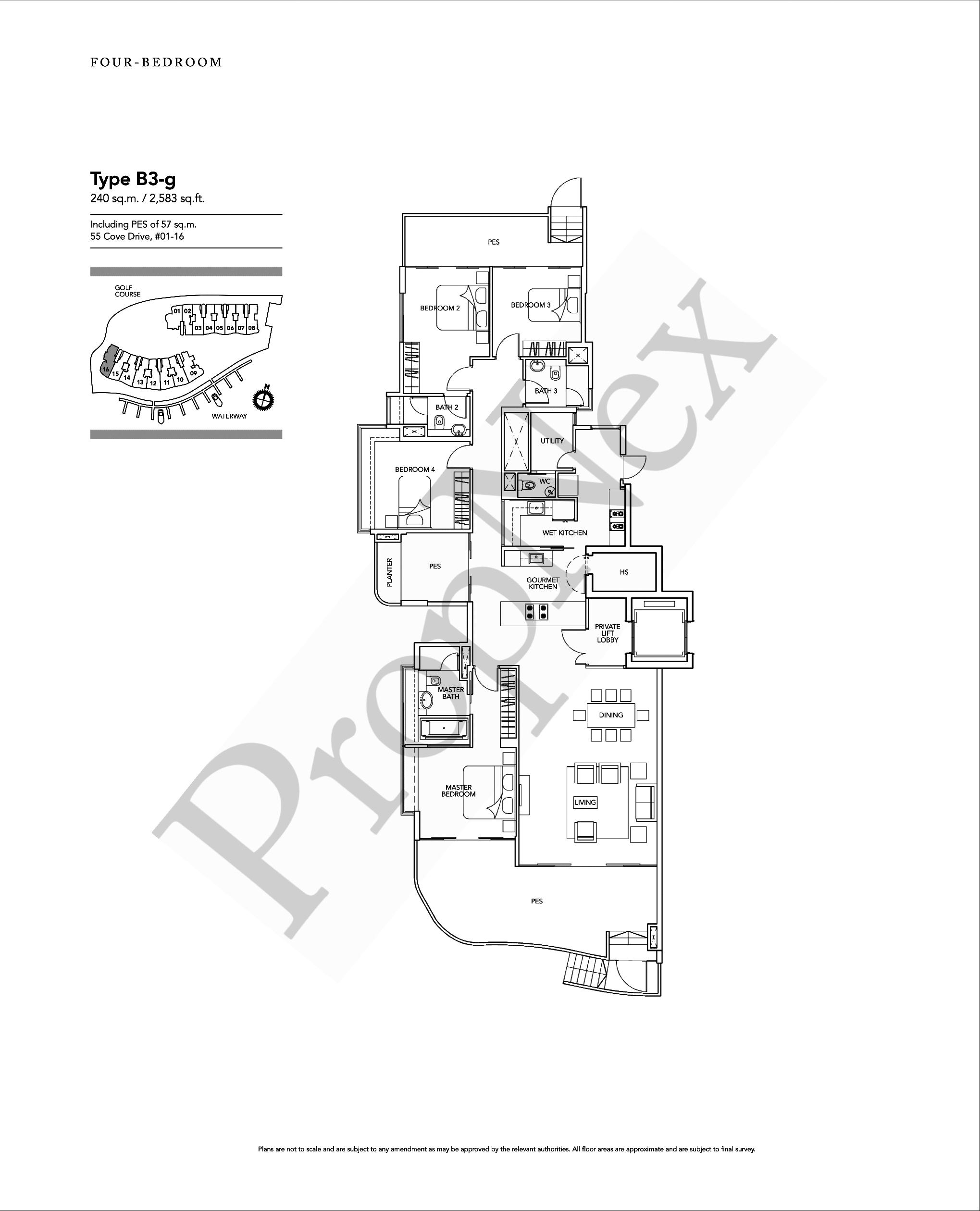 Turquoise – 4 Bedroom B3-g