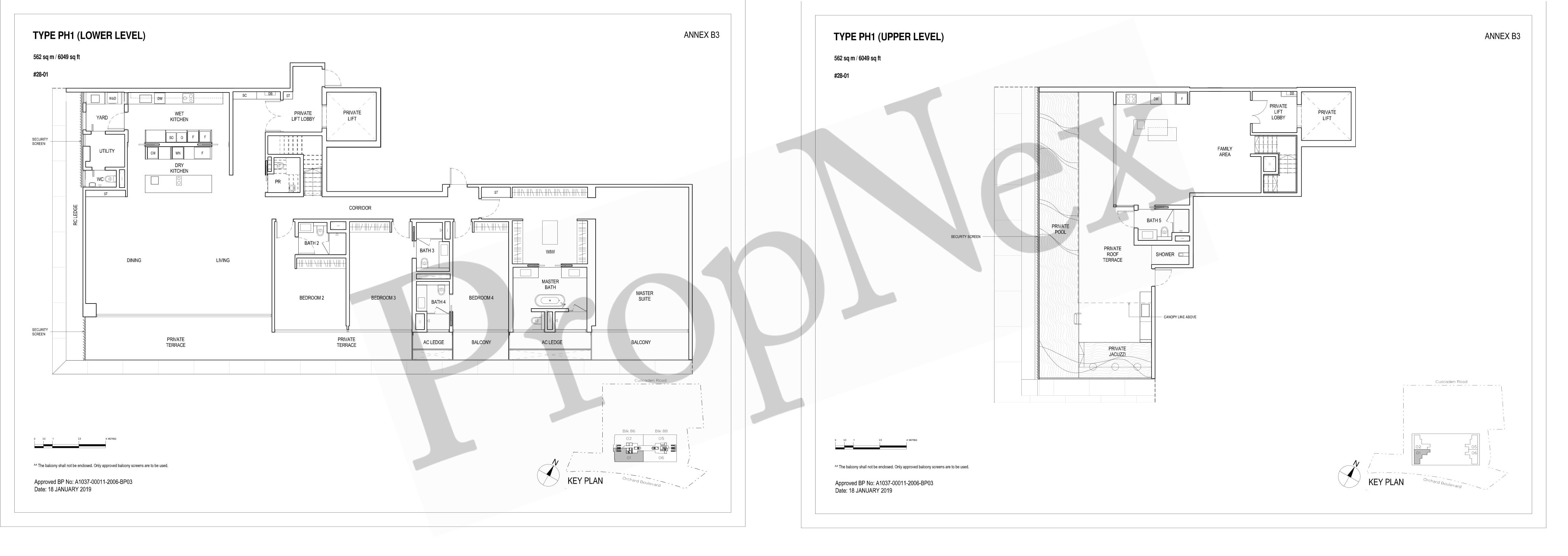 Penthouse PH1 floor plan