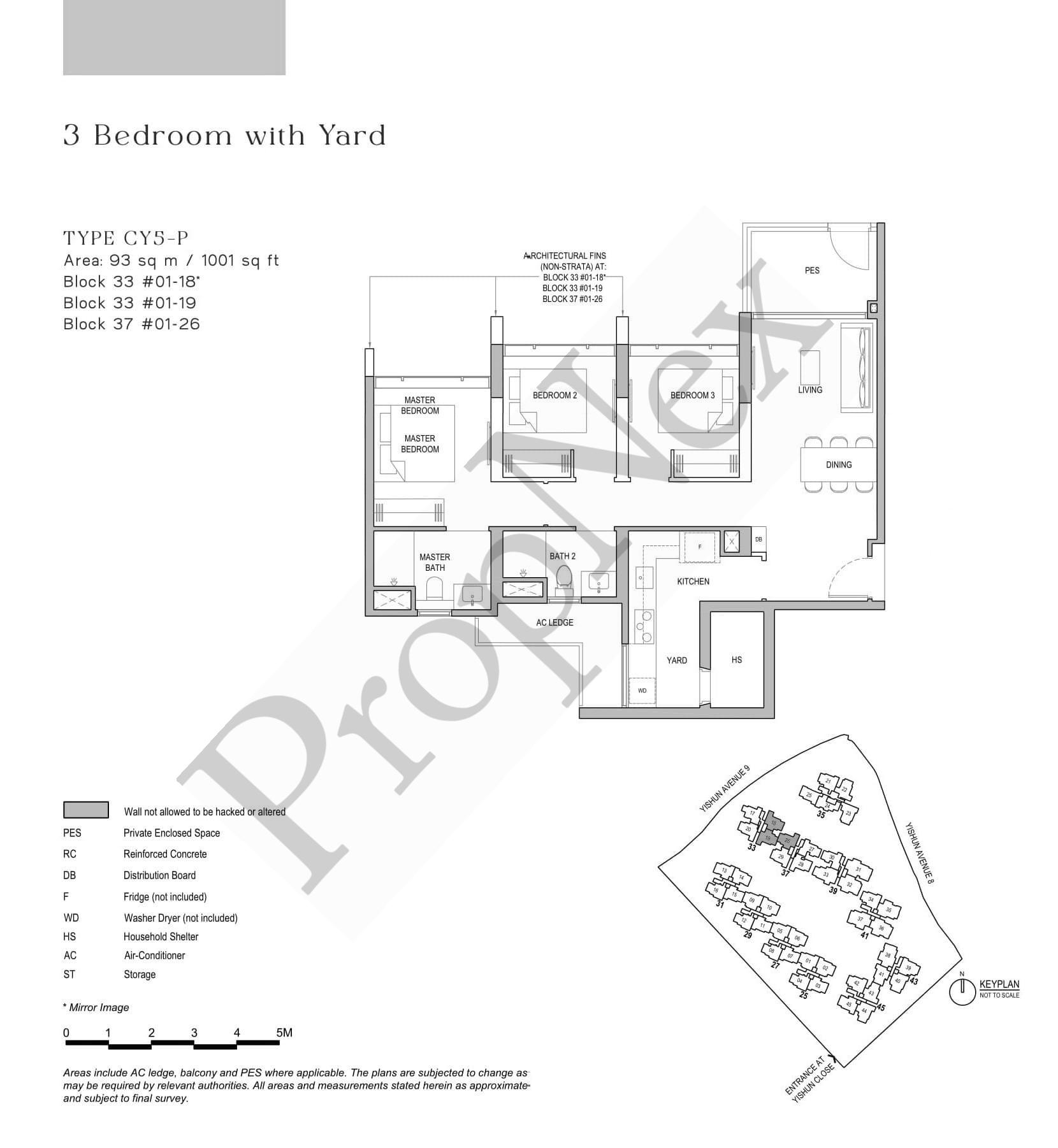 North Gaia – 3 BEDROOM + YARD CY5-P