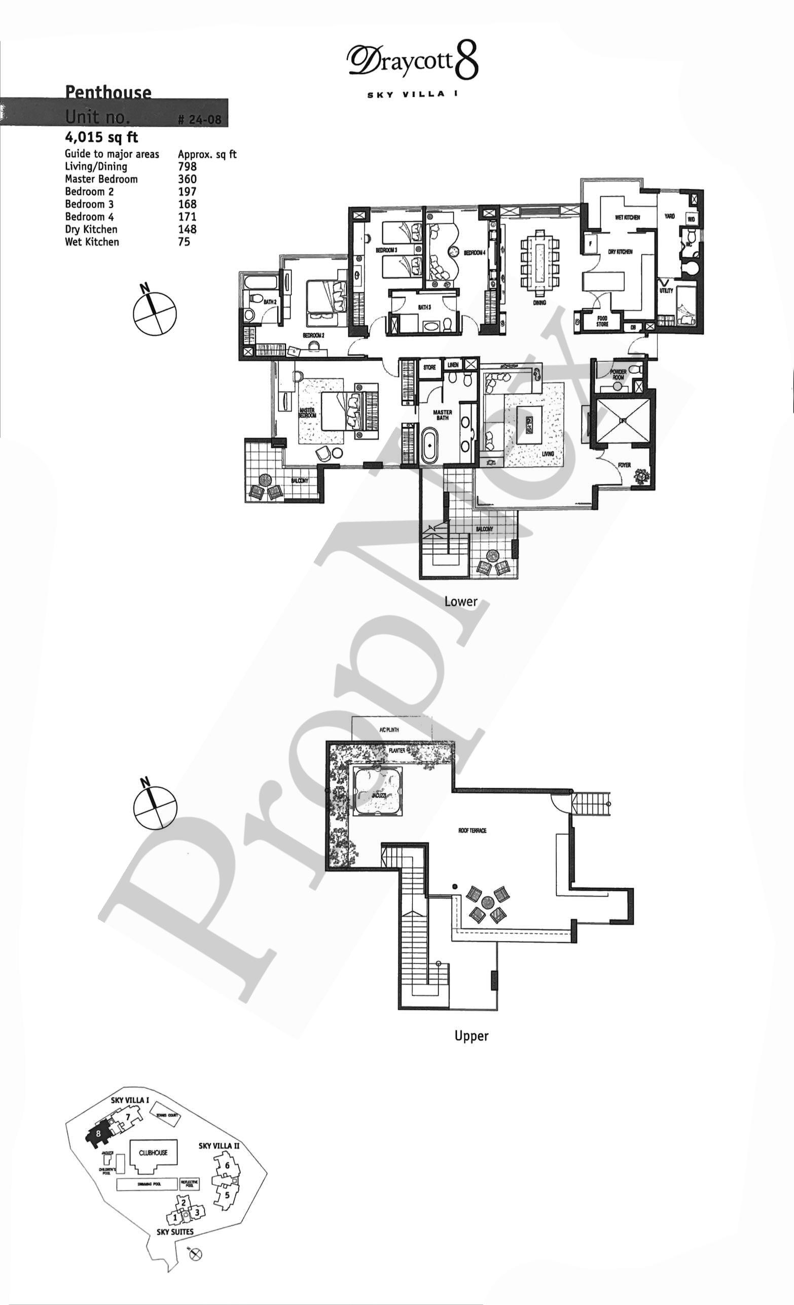Draycott 8 – 4-BEDROOM + Penthouse #24-08