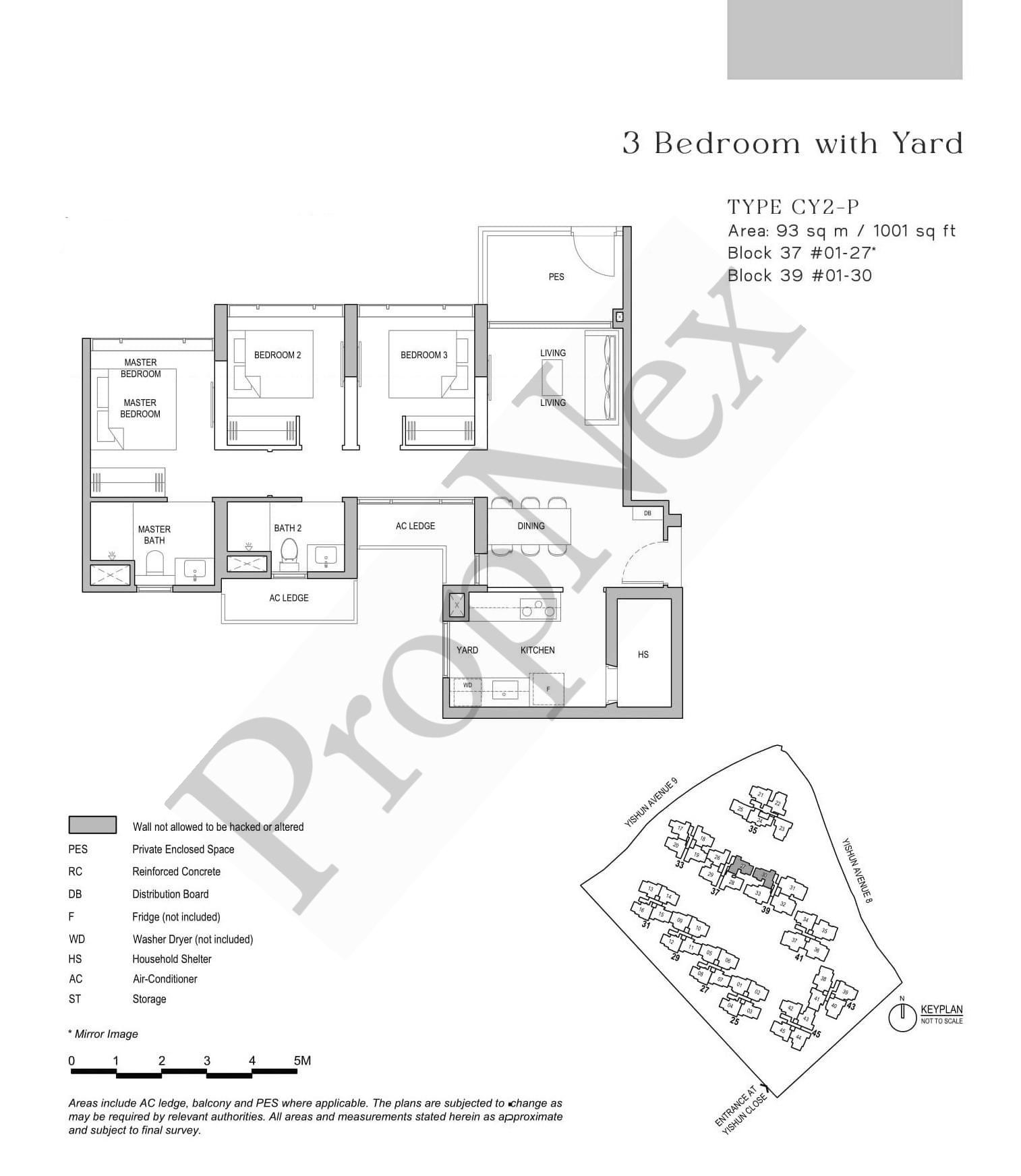 North Gaia – 3 BEDROOM + YARD CY2-P