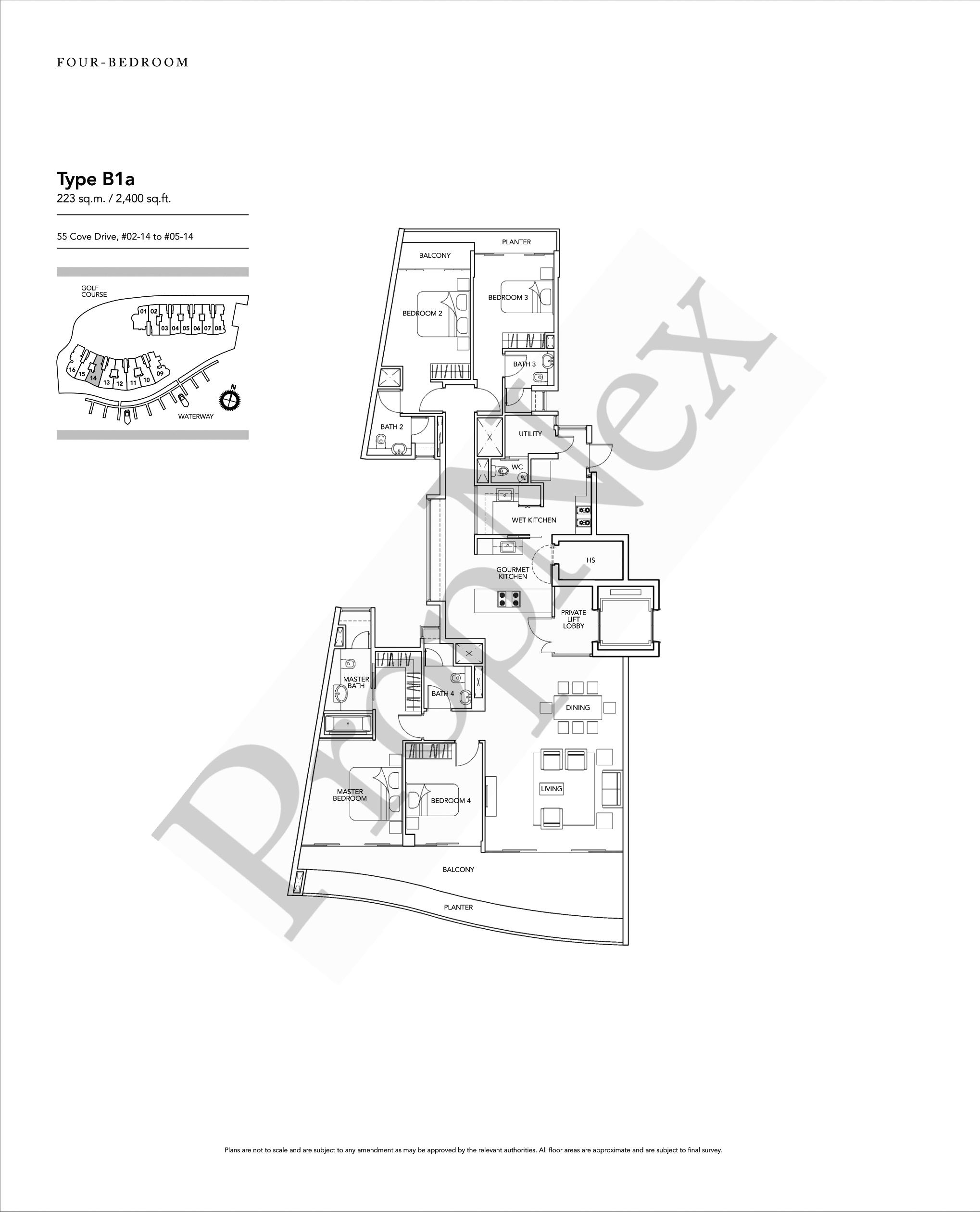 Turquoise – 4 Bedroom B1a
