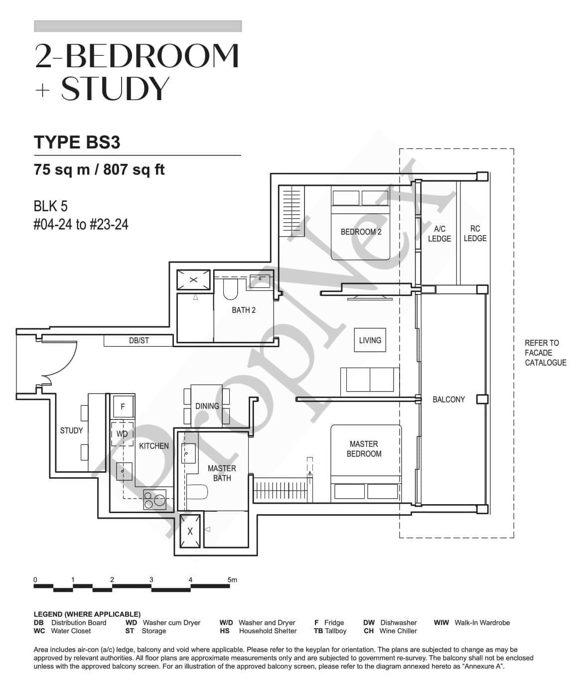 CanningHill Piers – 2-BEDROOM + STUDY BS3