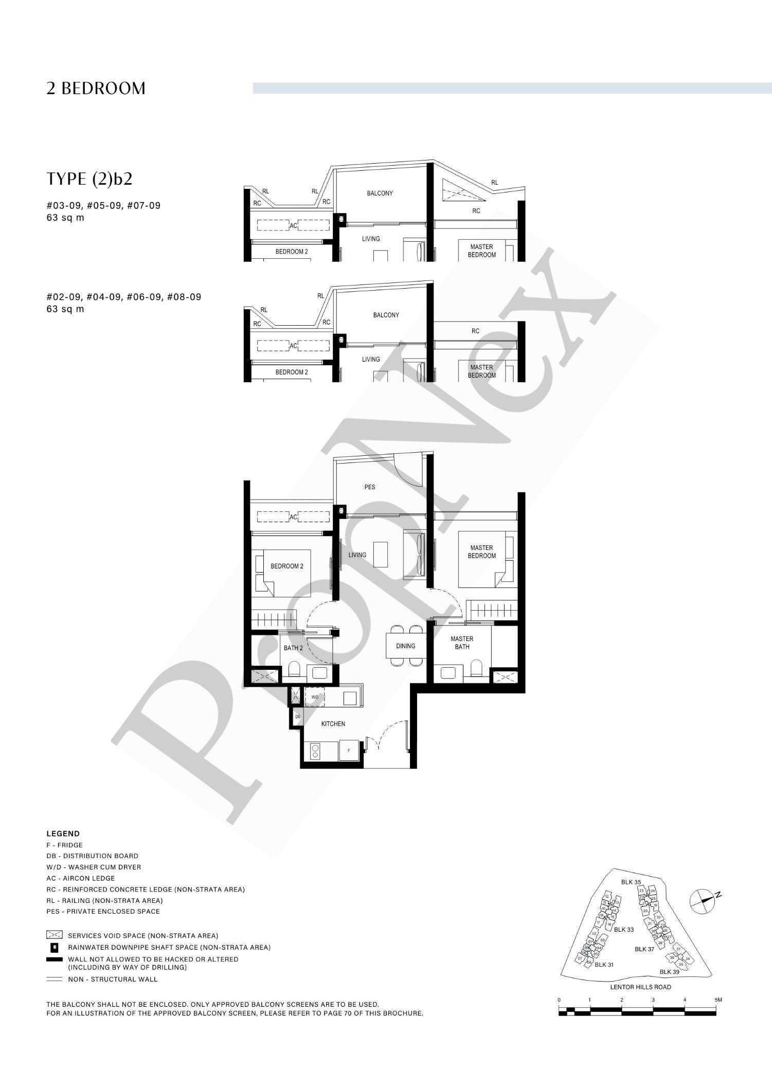 2 Bedroom (2)b2 floor plan