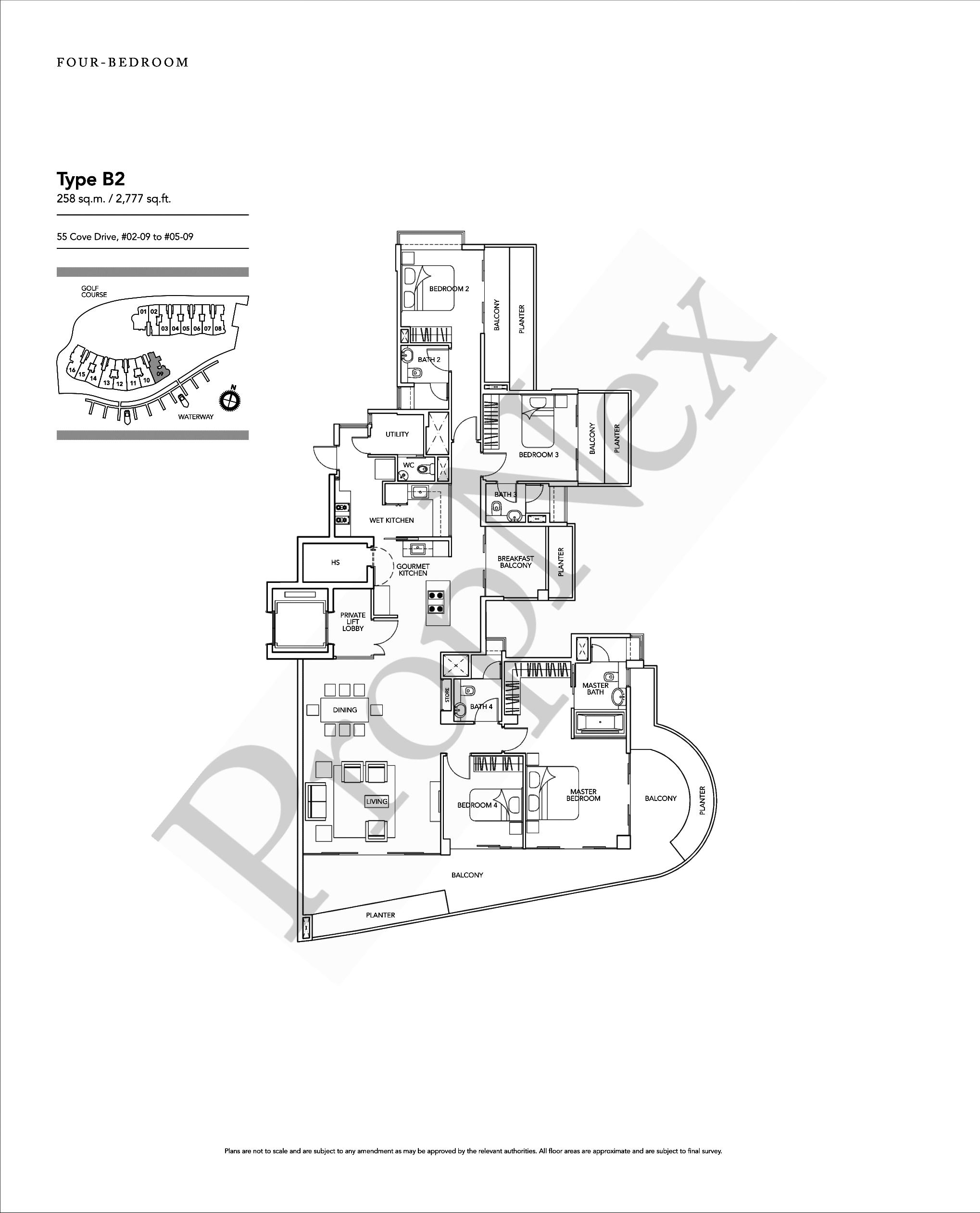 Turquoise – 4 Bedroom B2