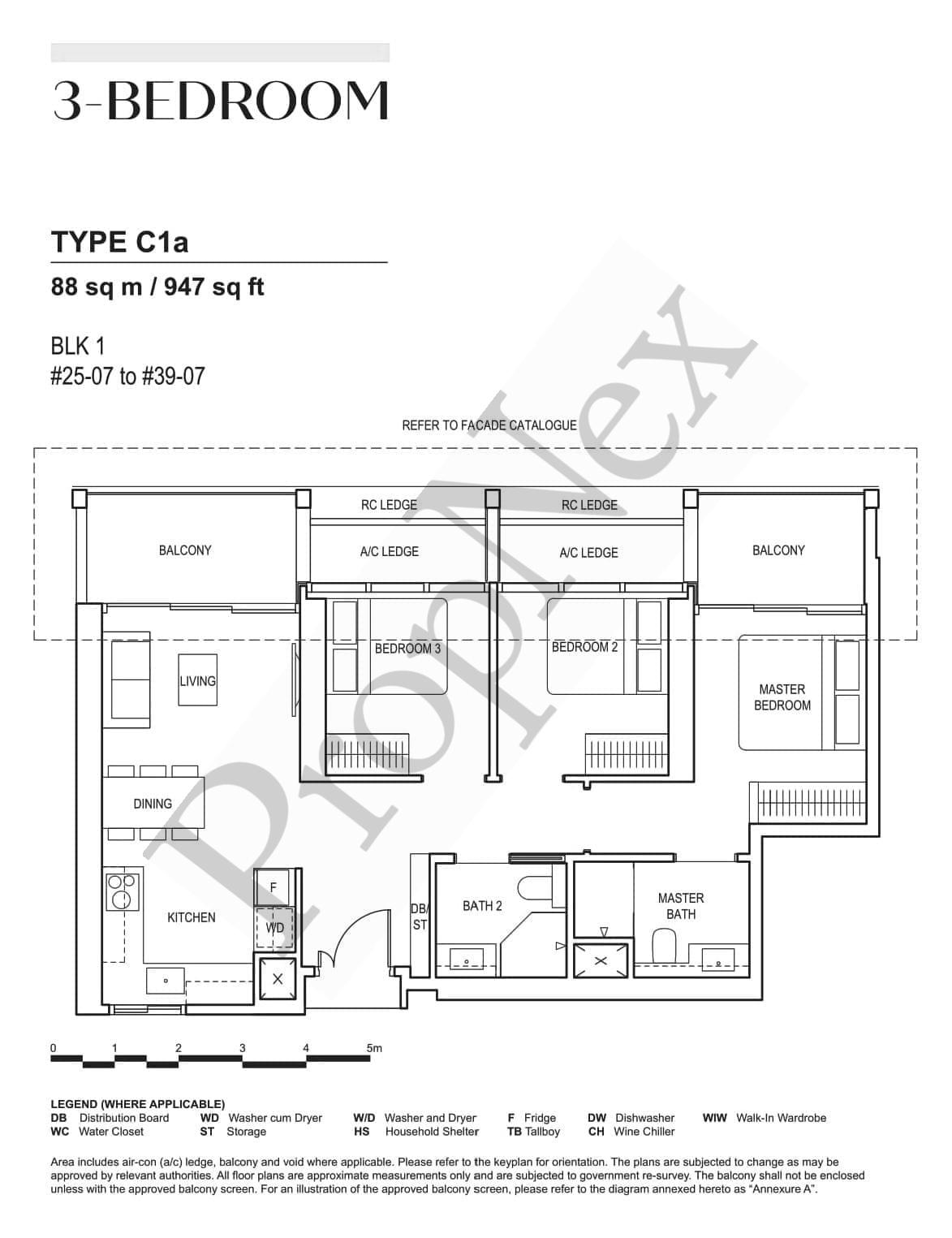 CanningHill Piers – 3-BEDROOM C1a