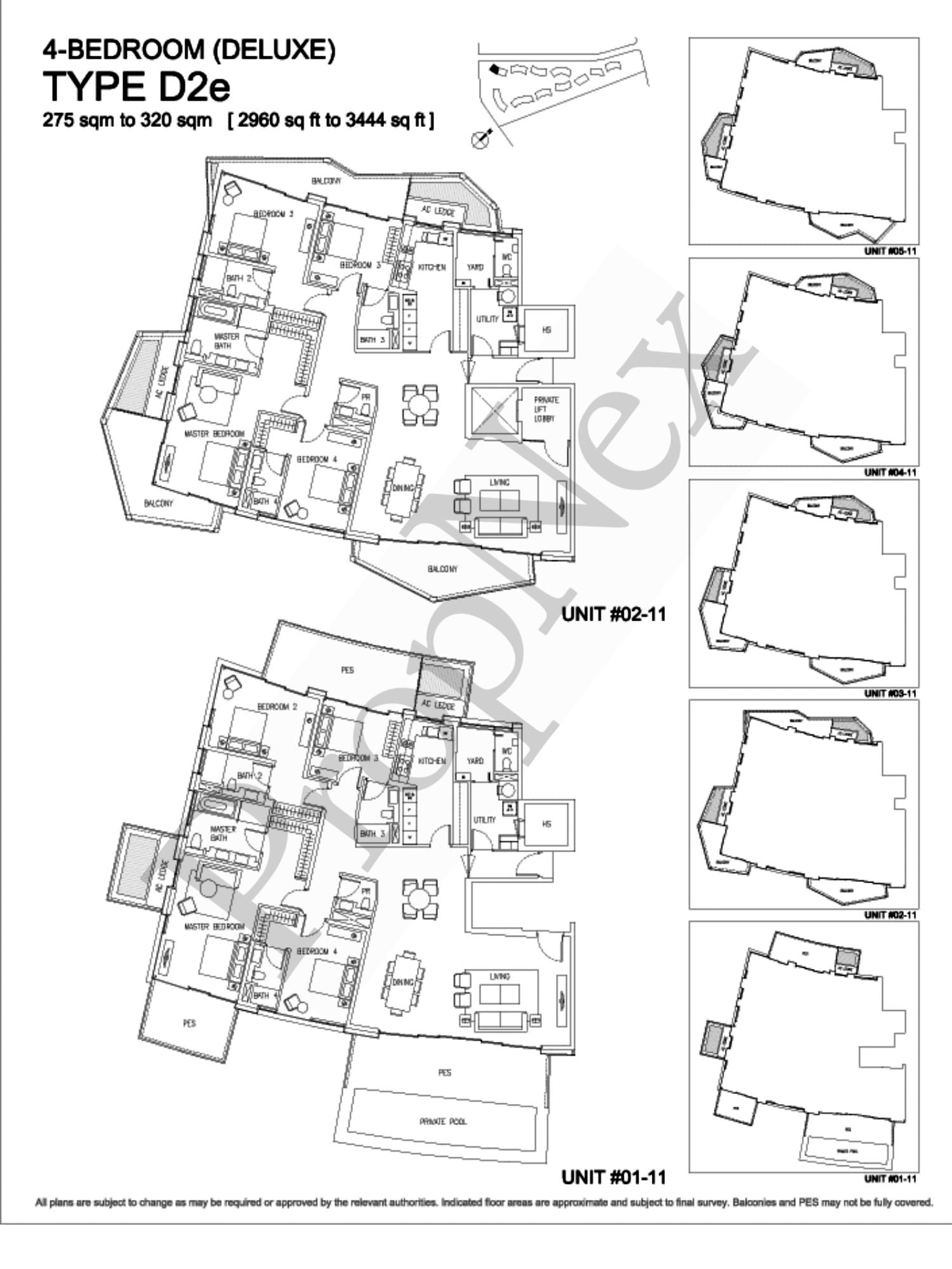 Corals at Keppel Bay – 4-BEDROOM D2e - 3444sqft