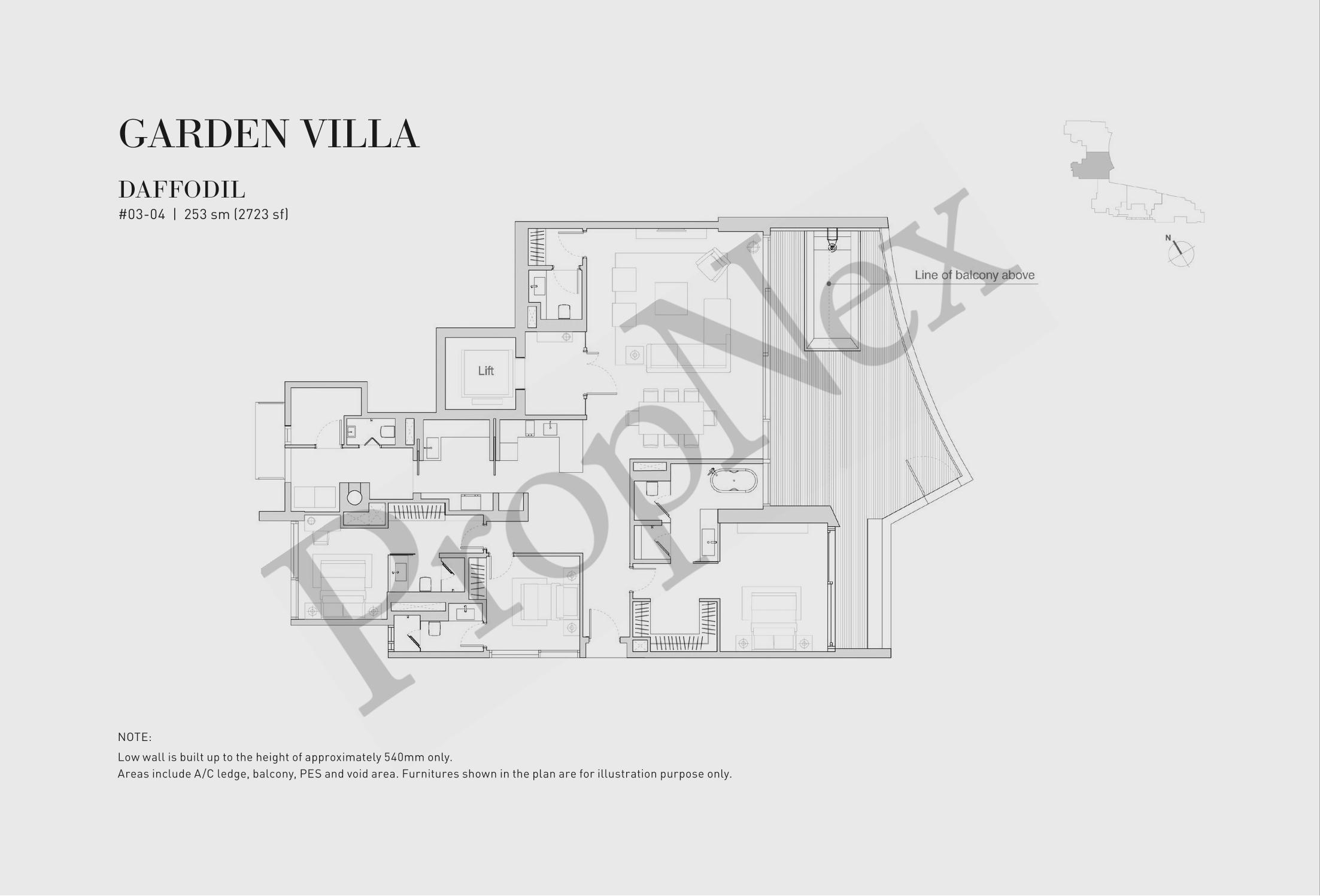 Eden Residences Capitol – 3-BEDROOM GARDEN VILLA DAFFODIL