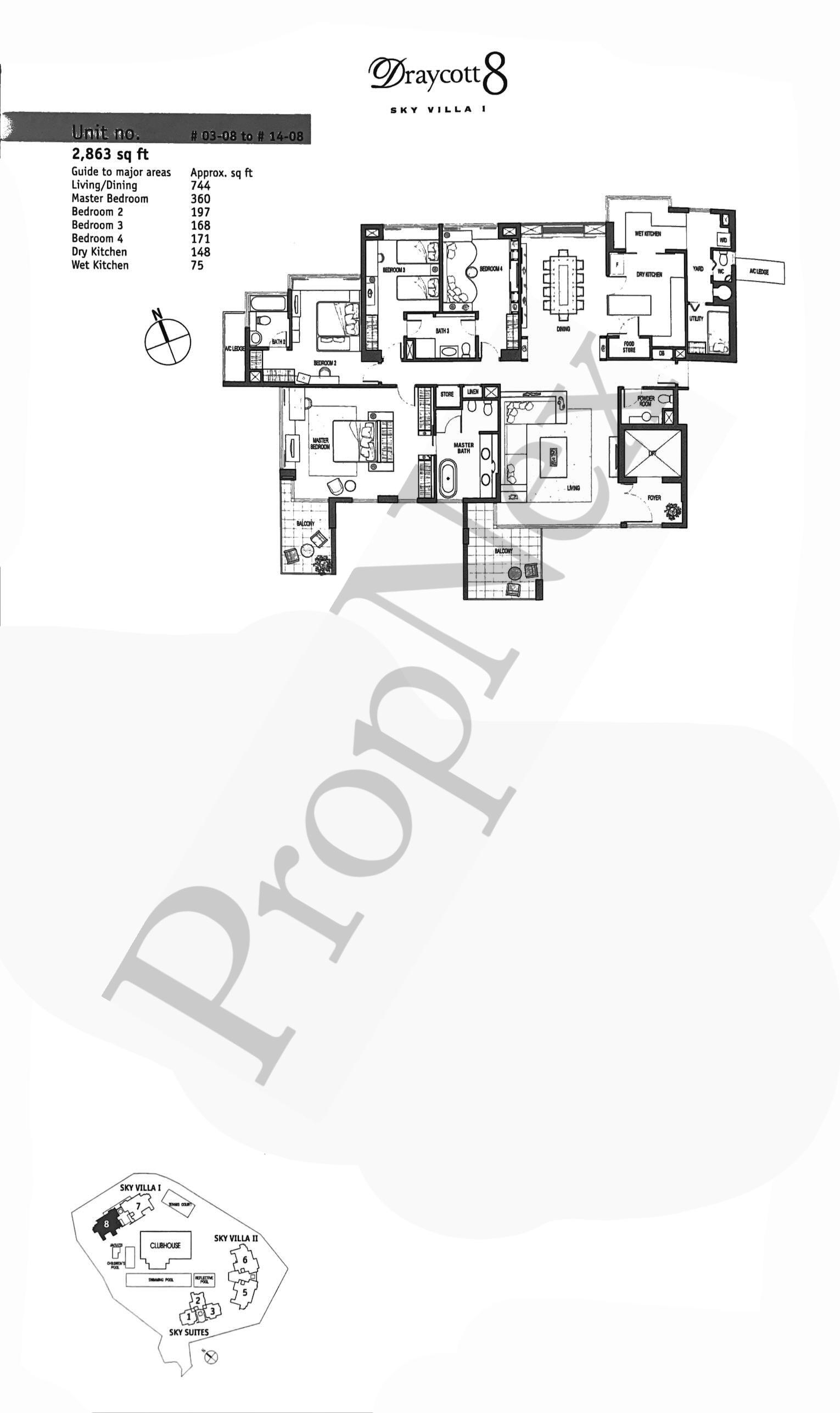 Draycott 8 – 4-BEDROOM #03 to 14-08