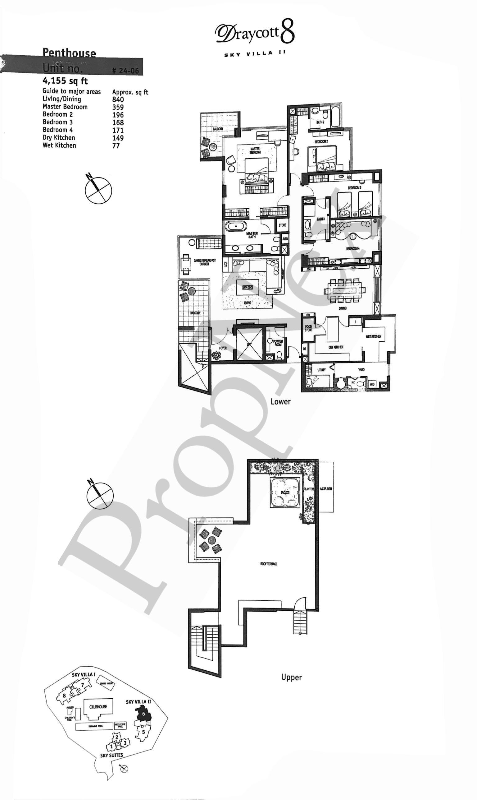 Draycott 8 – 4-BEDROOM + Penthouse #24-06