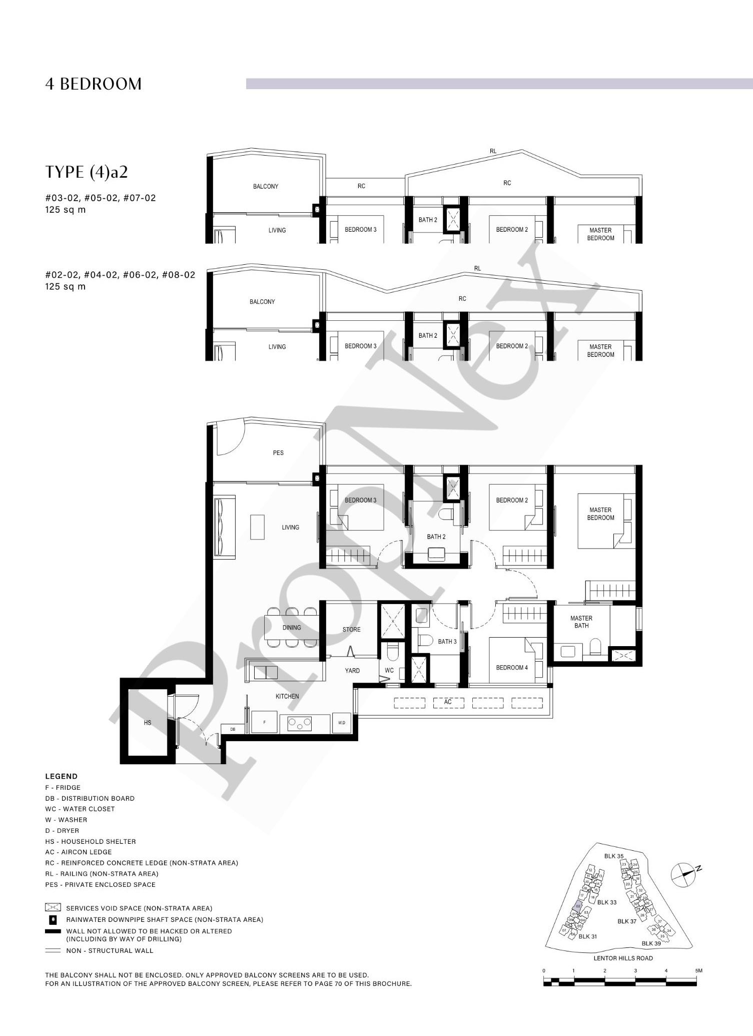 4 Bedroom (4)a2 floor plan
