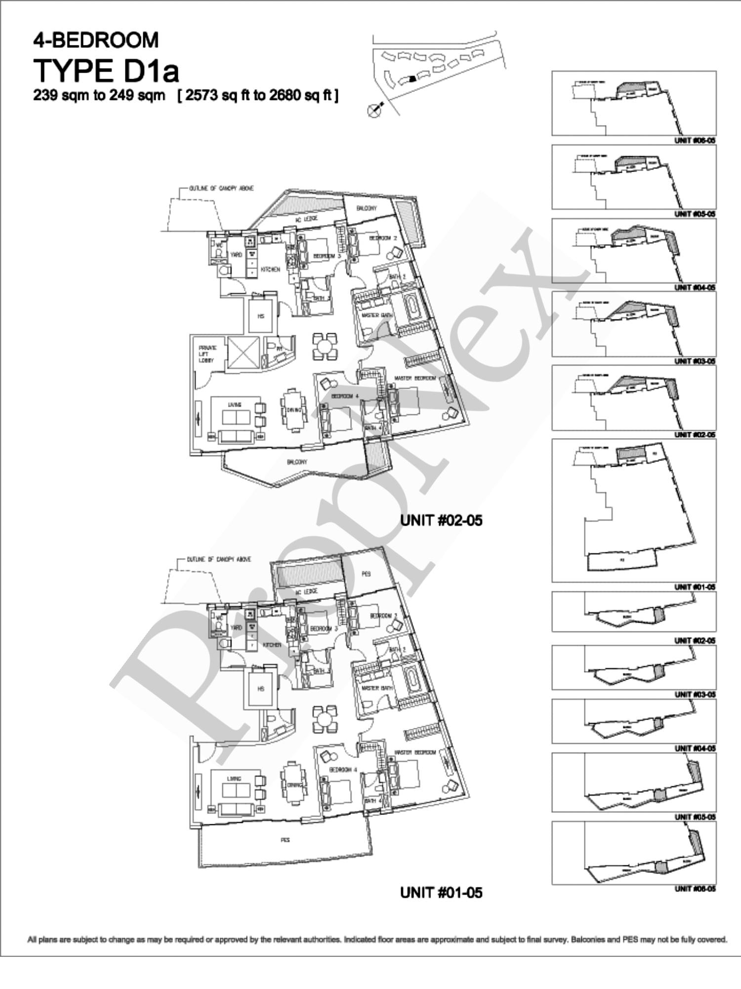 Corals at Keppel Bay – 4-BEDROOM D1a - 2680sqft