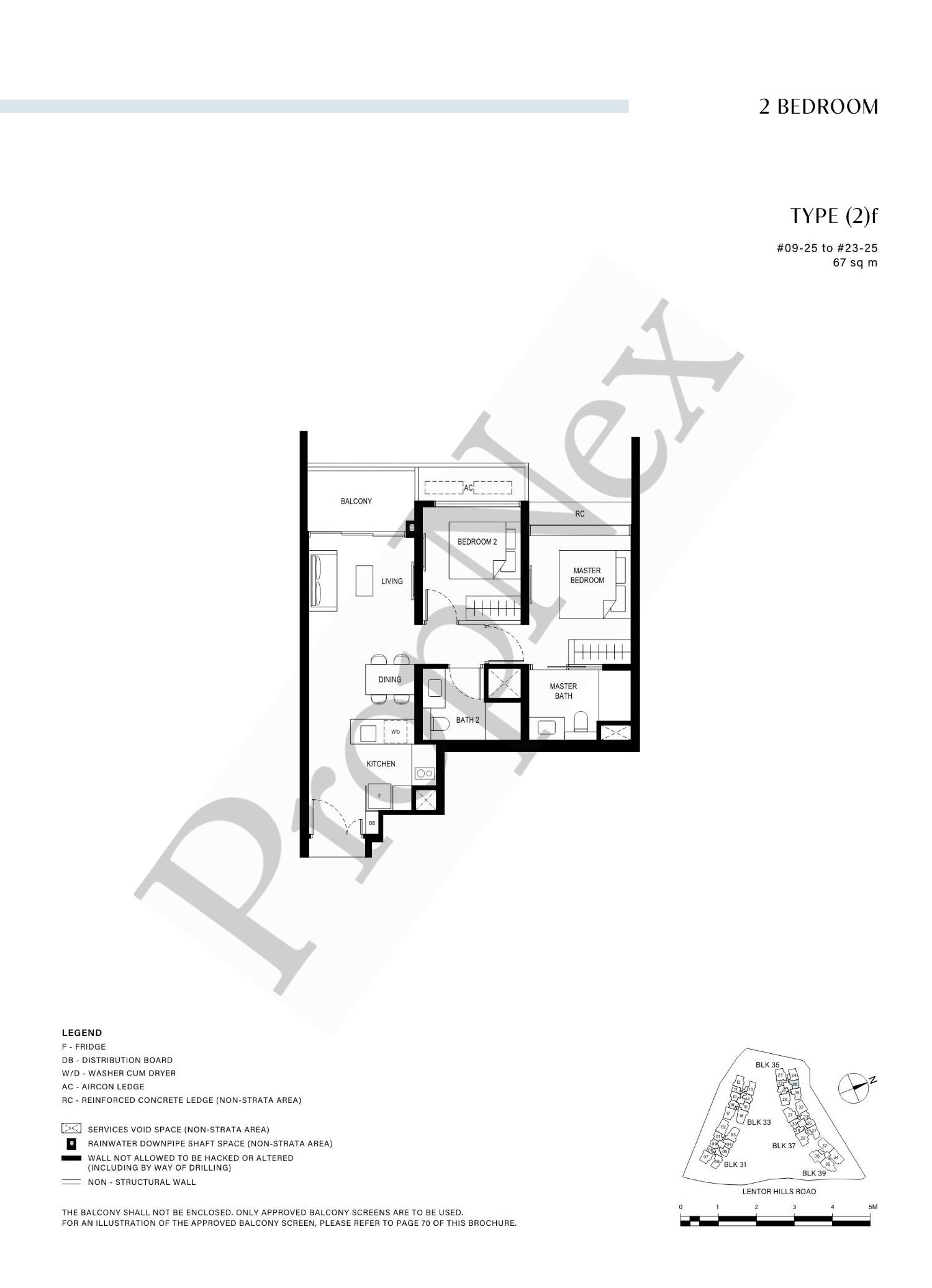 2 Bedroom (2)f floor plan